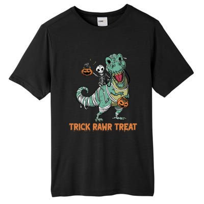 Halloween Trex Tgiftrex Trick Rawr Treat Funny Dinosaur Mummy Gift Tall Fusion ChromaSoft Performance T-Shirt