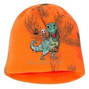 Halloween Trex Tgiftrex Trick Rawr Treat Funny Dinosaur Mummy Gift Kati - Camo Knit Beanie