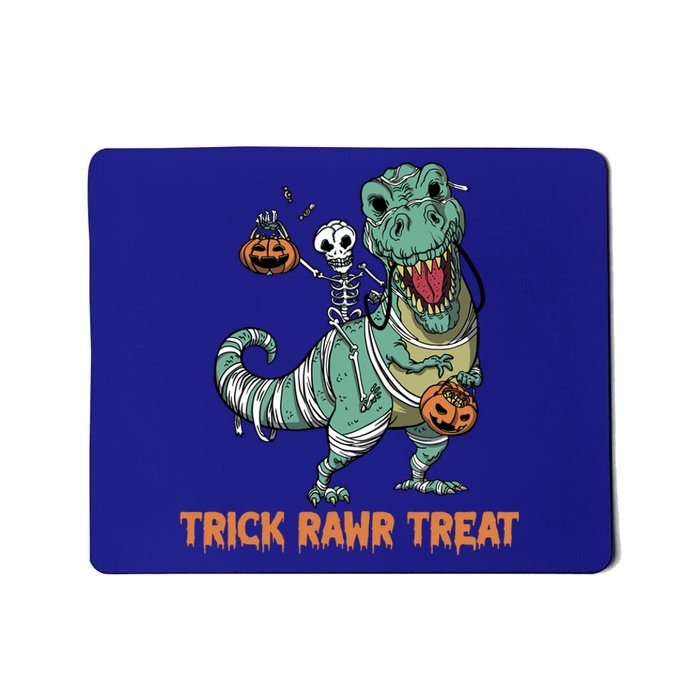 Halloween Trex Tgiftrex Trick Rawr Treat Funny Dinosaur Mummy Gift Mousepad