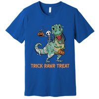 Halloween Trex Tgiftrex Trick Rawr Treat Funny Dinosaur Mummy Gift Premium T-Shirt