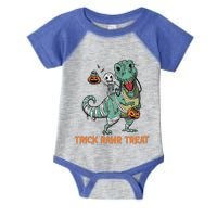 Halloween Trex Tgiftrex Trick Rawr Treat Funny Dinosaur Mummy Gift Infant Baby Jersey Bodysuit