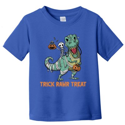 Halloween Trex Tgiftrex Trick Rawr Treat Funny Dinosaur Mummy Gift Toddler T-Shirt