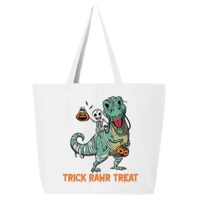 Halloween Trex Tgiftrex Trick Rawr Treat Funny Dinosaur Mummy Gift 25L Jumbo Tote