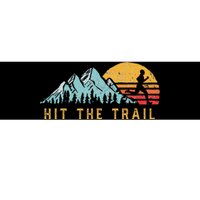 Hit The Trail Runner Retro Style Vintage Running Bumper Sticker