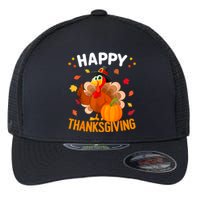 Happy Thanksgiving Turkey Day Autumn Fall Family Flexfit Unipanel Trucker Cap