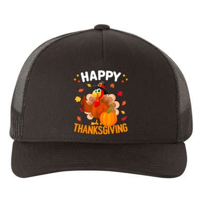 Happy Thanksgiving Turkey Day Autumn Fall Family Yupoong Adult 5-Panel Trucker Hat