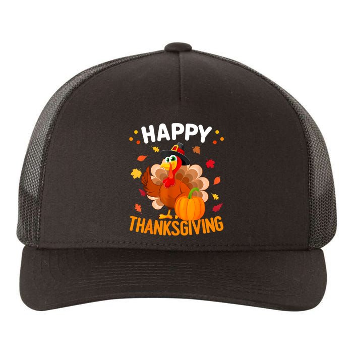 Happy Thanksgiving Turkey Day Autumn Fall Family Yupoong Adult 5-Panel Trucker Hat