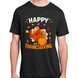 Happy Thanksgiving Turkey Day Autumn Fall Family Adult ChromaSoft Performance T-Shirt