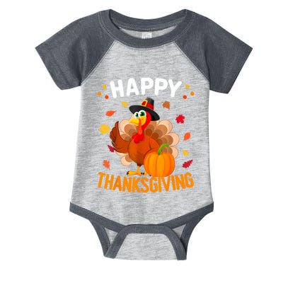 Happy Thanksgiving Turkey Day Autumn Fall Family Infant Baby Jersey Bodysuit