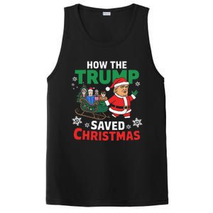 How The Trump Saved Christmas Funny Trump Christmas PosiCharge Competitor Tank