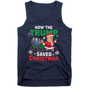 How The Trump Saved Christmas Funny Trump Christmas Tank Top