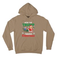 How The Trump Saved Christmas Funny Trump Christmas Hoodie