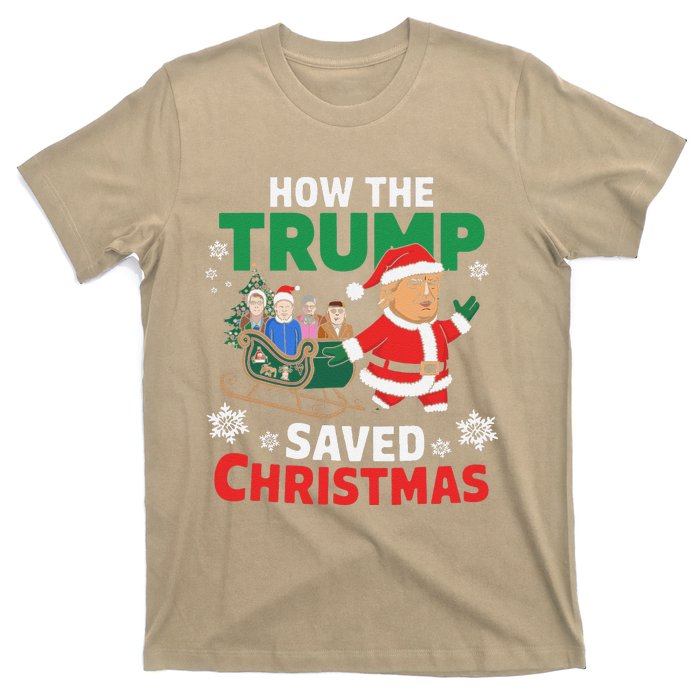 How The Trump Saved Christmas Funny Trump Christmas T-Shirt