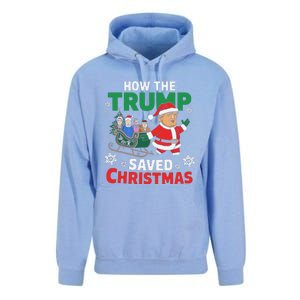 How The Trump Saved Christmas Funny Trump Christmas Unisex Surf Hoodie