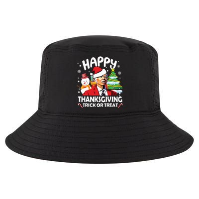 Happy Thanksgiving Trick Or Treat Joe Biden Santa Christmas Cool Comfort Performance Bucket Hat