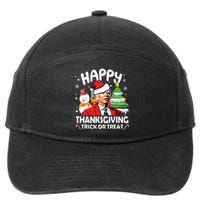 Happy Thanksgiving Trick Or Treat Joe Biden Santa Christmas 7-Panel Snapback Hat