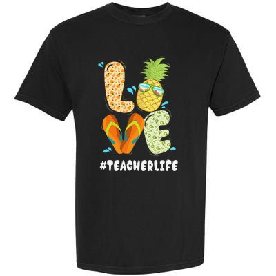 Hashtag TeacherLife Teacher Life Summer Pineapple Loves Garment-Dyed Heavyweight T-Shirt