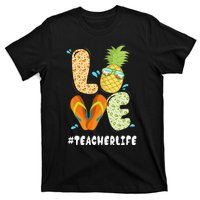 Hashtag TeacherLife Teacher Life Summer Pineapple Loves T-Shirt