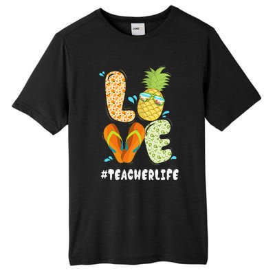 Hashtag TeacherLife Teacher Life Summer Pineapple Loves Tall Fusion ChromaSoft Performance T-Shirt