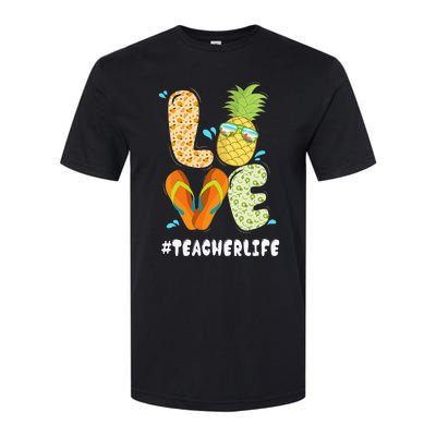 Hashtag TeacherLife Teacher Life Summer Pineapple Loves Softstyle CVC T-Shirt