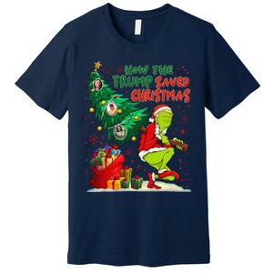 How The Trump Saved Christmas Funny Trump Christmas 2024 Premium T-Shirt