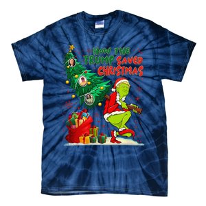 How The Trump Saved Christmas Funny Trump Christmas 2024 Tie-Dye T-Shirt