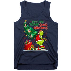 How The Trump Saved Christmas Funny Trump Christmas 2024 Tank Top