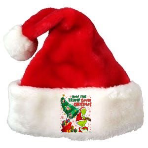 How The Trump Saved Christmas Funny Trump Christmas 2024 Premium Christmas Santa Hat