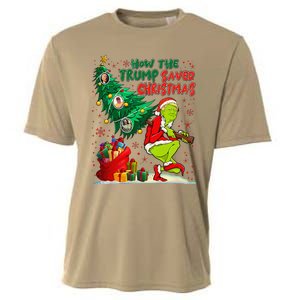 How The Trump Saved Christmas Funny Trump Christmas 2024 Cooling Performance Crew T-Shirt