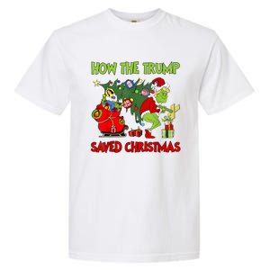 How The Trump Saved Christmas Funny Trump Christmas 2024 Garment-Dyed Heavyweight T-Shirt