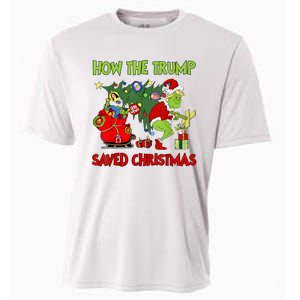 How The Trump Saved Christmas Funny Trump Christmas 2024 Cooling Performance Crew T-Shirt