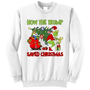 How The Trump Saved Christmas Funny Trump Christmas 2024 Sweatshirt