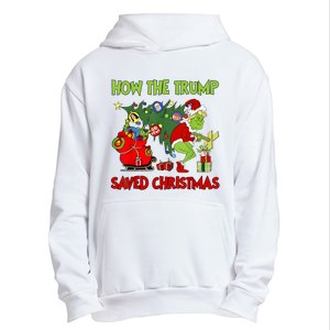 How The Trump Saved Christmas Funny Trump Christmas 2024 Urban Pullover Hoodie