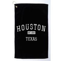 Houston Texas TX Vintage Golf Towel