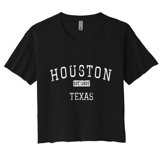 Houston Texas TX Vintage Crop Top