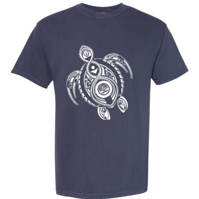 Hawaiian Turtle Tribal Art Garment-Dyed Heavyweight T-Shirt