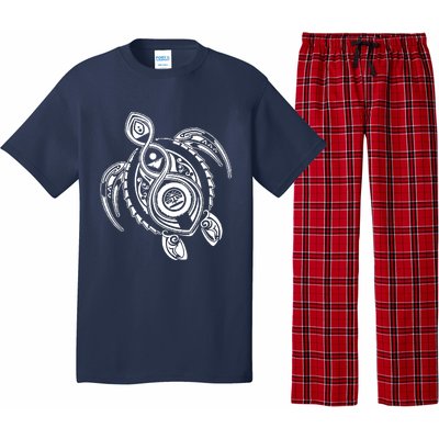 Hawaiian Turtle Tribal Art Pajama Set