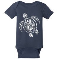 Hawaiian Turtle Tribal Art Baby Bodysuit