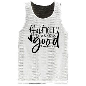 Hold Tightly To What Is Good, Christian Bible Romans 12:9 Mesh Reversible Basketball Jersey Tank