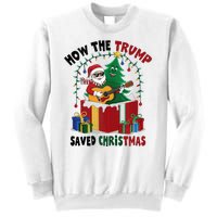 How The Trump Saved Christmas Funny Holiday Christmas Trump Sweatshirt