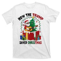 How The Trump Saved Christmas Funny Holiday Christmas Trump T-Shirt