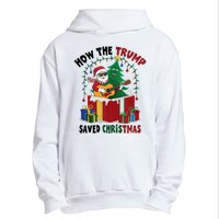 How The Trump Saved Christmas Funny Holiday Christmas Trump Urban Pullover Hoodie