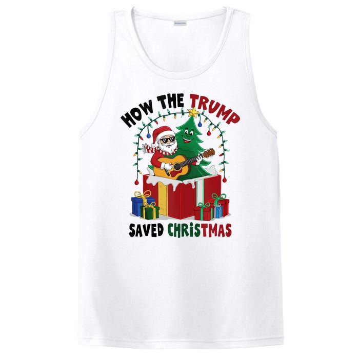 How The Trump Saved Christmas Funny Holiday Christmas Trump PosiCharge Competitor Tank