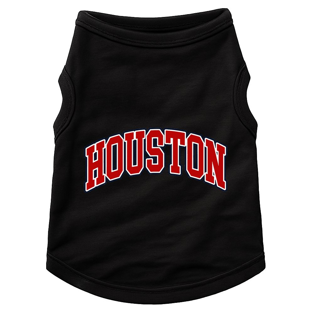 Houston Texas Throwback Design Print Htown Classic Doggie Tank