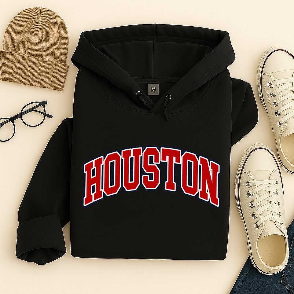 Houston Texas Throwback Design Print Htown Classic Hoodie