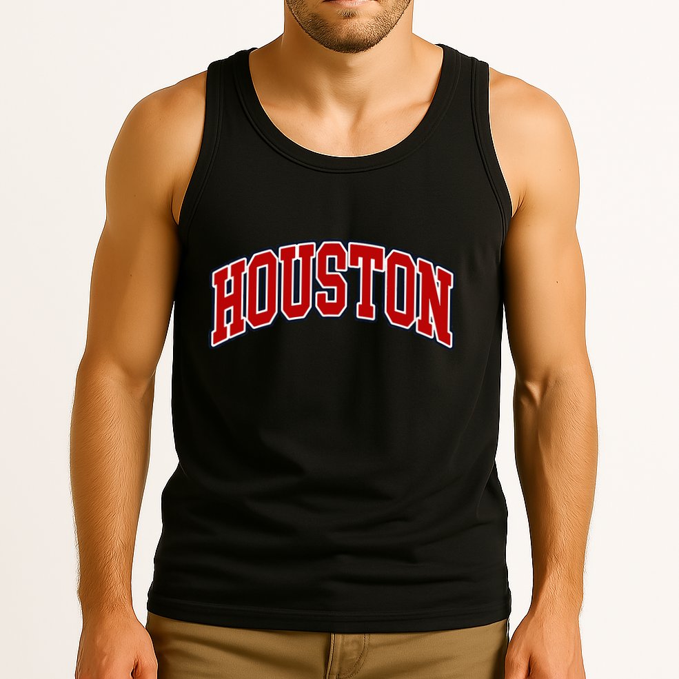 Houston Texas Throwback Design Print Htown Classic Tank Top