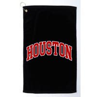 Houston Texas Throwback Design Print Htown Classic Golf Towel