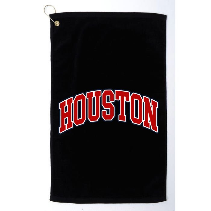 Houston Texas Throwback Design Print Htown Classic Golf Towel