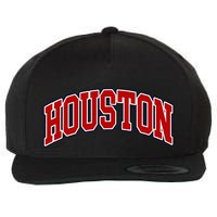 Houston Texas Throwback Design Print Htown Classic Wool Snapback Cap