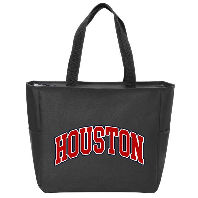 Houston Texas Throwback Design Print Htown Classic Zip Tote Bag